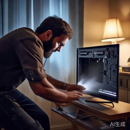 电视维修需专业，先试清扬声孔。