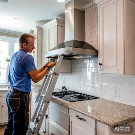 确保抽油烟机稳固安装，保障安全