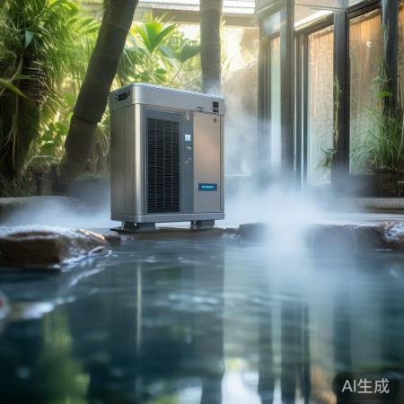 空气能加热温泉水,节能环保的全新体验 空气能加热温泉水,节能环保的全新体验