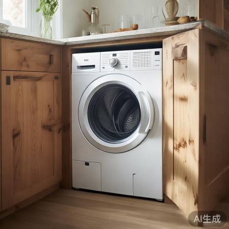 零嵌洗衣机，美观实用，尺寸宜准