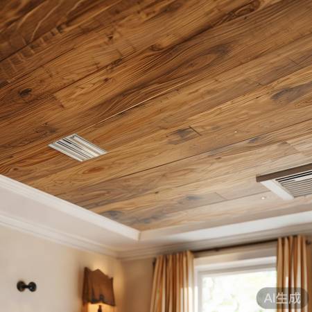 空调出风口巧用木饰面吊顶,打造温馨家居氛围 空调出风口巧用木饰面吊顶,打造温馨家居氛围