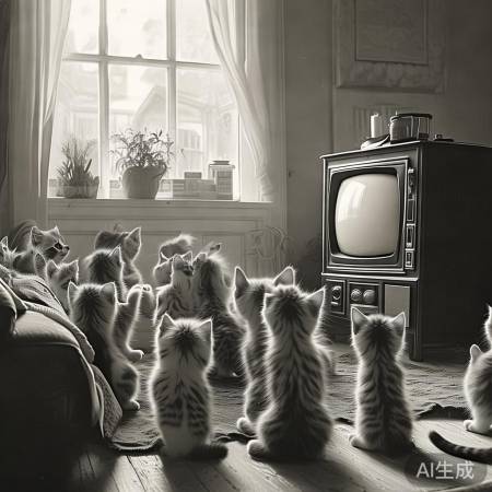 小猫咪奇遇记:意外开启电视机,萌翻儿歌时刻 小猫咪奇遇记:意外开启电视机,萌翻儿歌时刻