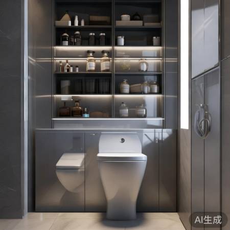家居新潮流:智能马桶背墙做柜子,创意空间布局! 家居新潮流:智能马桶背墙做柜子,创意空间布局!
