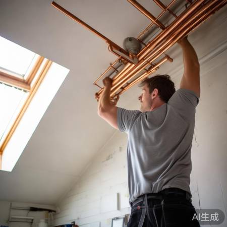 吊顶藏铜管，节省空间，注意高度