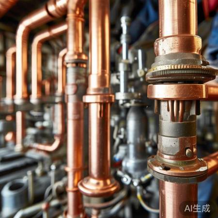 安装铜管，密封连接保安全。