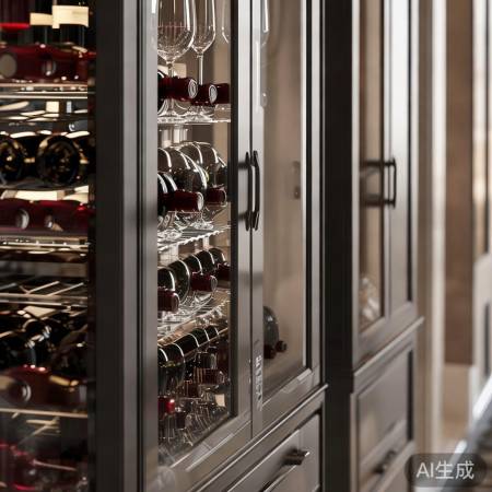 酒柜红杯，家居品味尽显