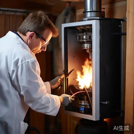 壁挂炉清洁，燃烧更高效。