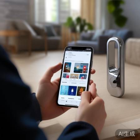 “下载安装智能锁APP，注册登