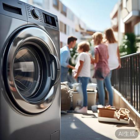 阳台水池洗衣机，滚筒节能小户型