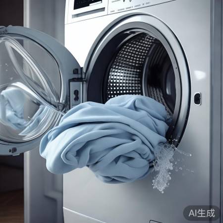 洗衣机勿堆衣物，防水位误差。