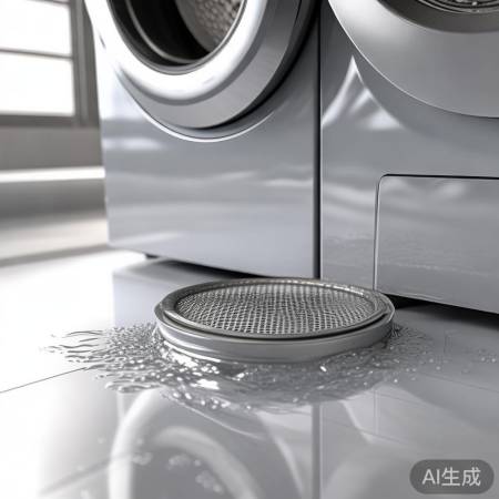 三洋洗衣机底过滤网，清理简便。