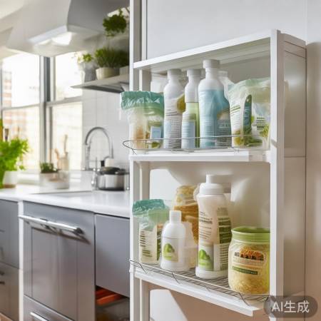 环保置物架，方便存放清洁用品