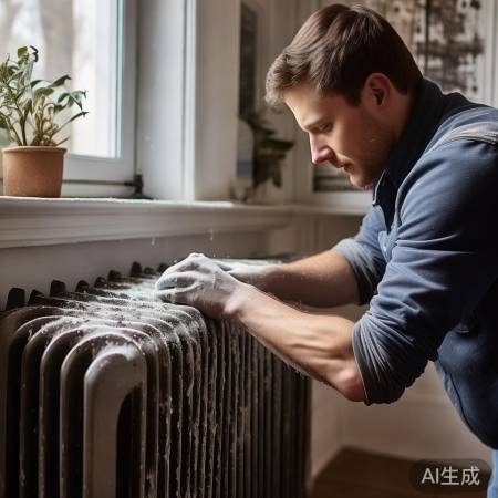 清洗散热器，只需抹布清水。