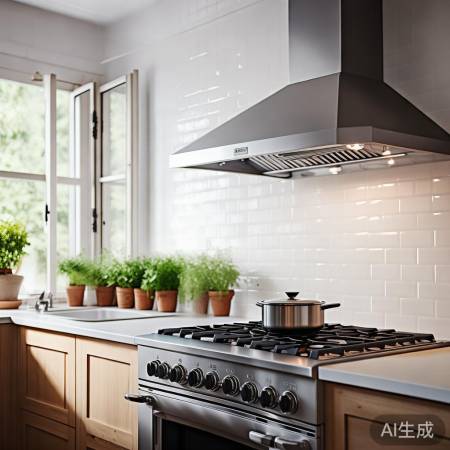 开窗通风，油烟更易吸走