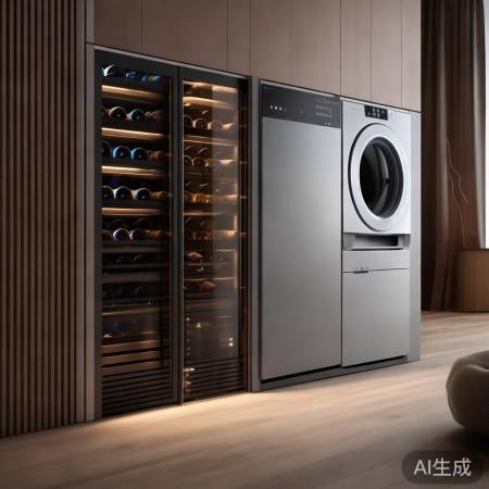 酒柜带洗衣机：时尚与实用的完美结合