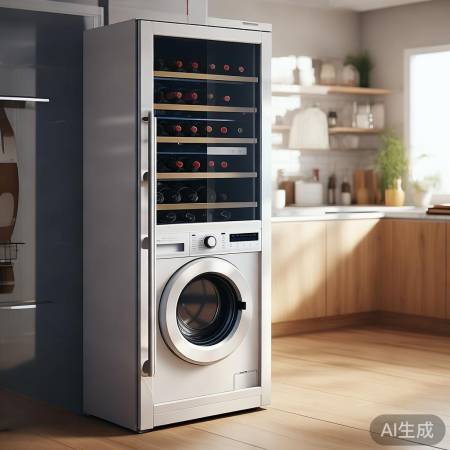 酒柜带洗衣机：时尚与实用的完美结合