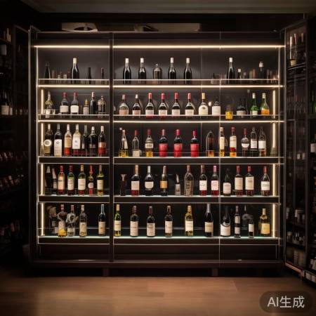 轻奢红酒酒柜高级装修图集