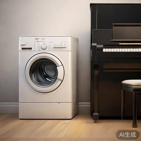 钢琴放置技巧：洗衣机旁也能成为钢琴新家