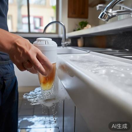 检查热水器滤网,清洗杂质