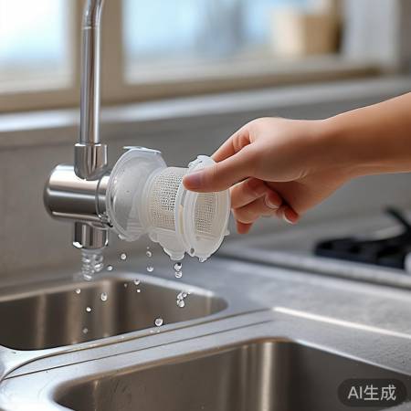 检查热水器滤网