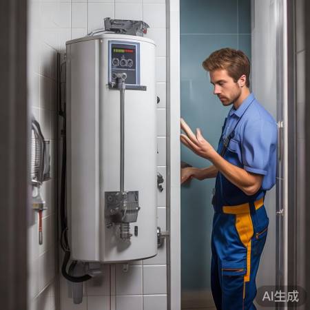 检查水压,清洗热水器