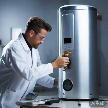 检查热水器细节