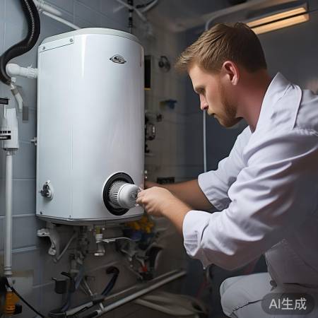 热水器安装,水平进出水